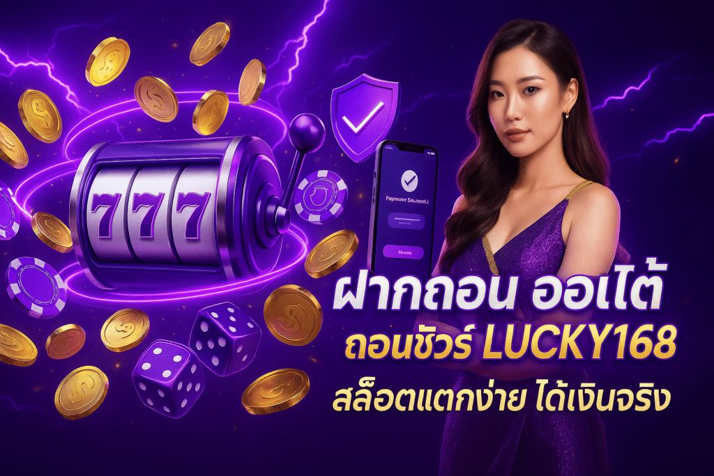 ฝากถอน ออโต้ ถอนชัวร์ LUCKY168