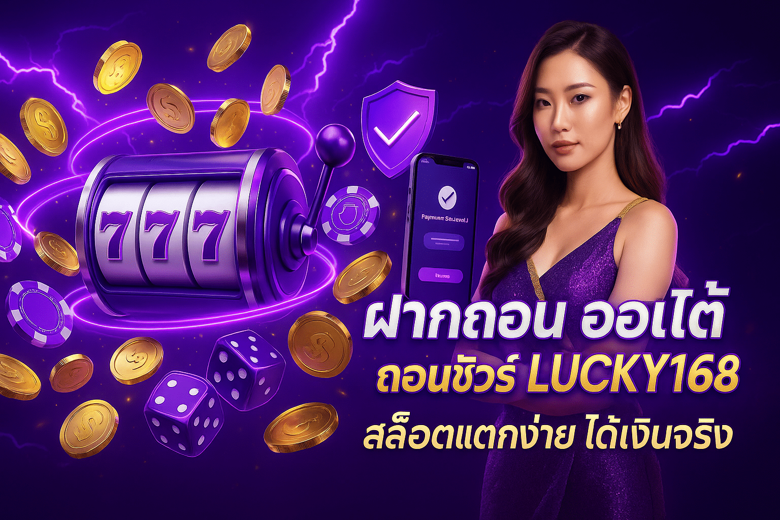 ฝากถอน ออโต้ ถอนชัวร์ LUCKY168