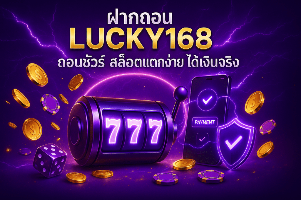 ฝากถอน LUCKY168 ถอนชัวร์